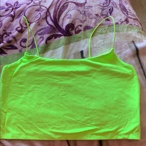 Neon crop top